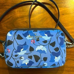 Blue floral Kate Spade crossbody